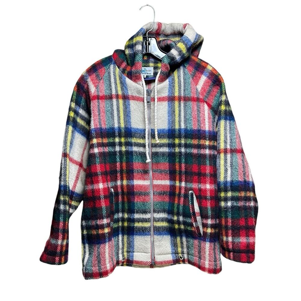 Vintage 100% Virgin Wool Hoodie Sweater Made In Uruguay Size M